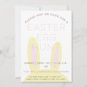 Mignonne oreilles de lapin | Invitation à la chass (Devant)