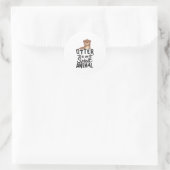 Mignonne Otter Est Mon Esprit Animal Drôle Sticker (Sac)