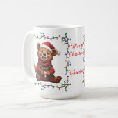 Mignonne ours Christmas Mug (Devant gauche)