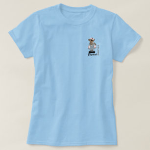 Mignonne ours en peluche Nom personnalisé T-shirt 