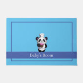 Mignonne Panda Ours Tapis Porte Mat (Devant)