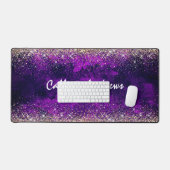 Mignonne parties scintillant or violet foncé (Clavier et souris)