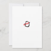 Mignonne Penguin Funny 2021 Math Problem Carte de  (Dos)