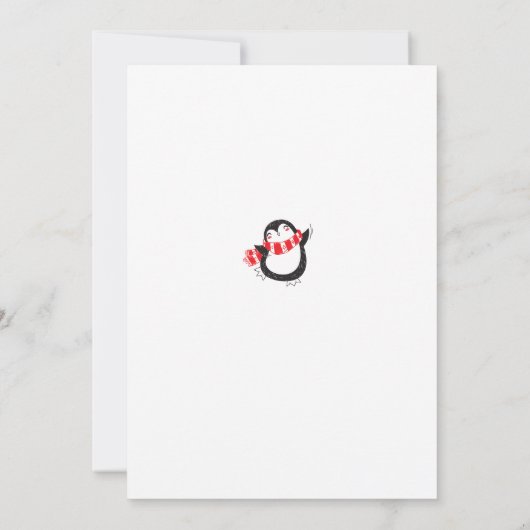 Mignonne Penguin Funny 2021 Math Problem Carte de  (Dos)