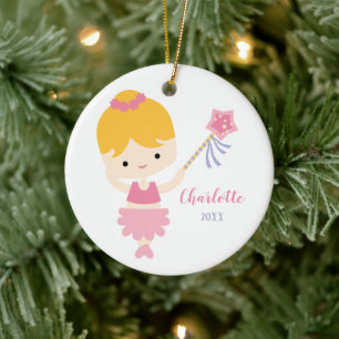 Mignonne Petit Ballerina Ornement de Noël