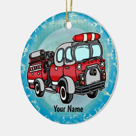 Mignonne petit feu pompier ornement (Gauche)