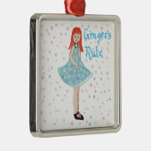 Mignonne Petite Fille "Gingers Rule" Ornement (Droite)