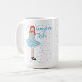 Mignonne petite fille "La règle du gingembre" Mug (Devant gauche)