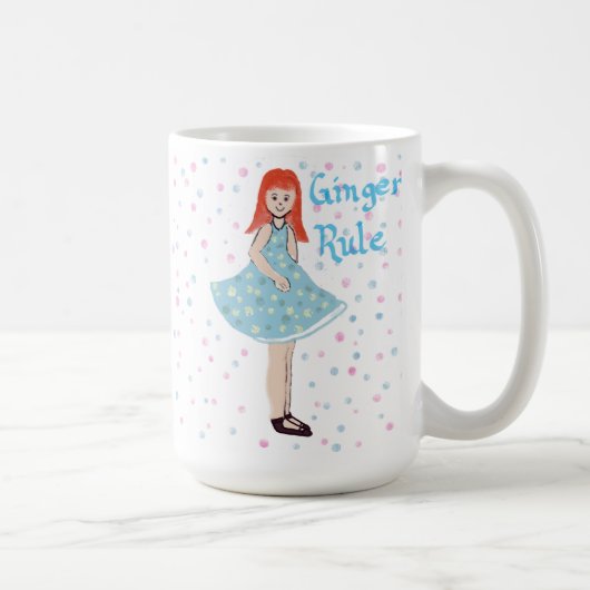 Mignonne petite fille "La règle du gingembre" Mug (Droite)