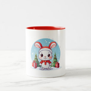 Mignonne petite lapine Mug de Noël