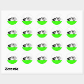 Mignonne Petite Mouton Noir & Gros Stickers Mouton (Feuille)
