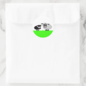 Mignonne Petite Mouton Noir & Gros Stickers Mouton (Sac)