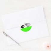Mignonne Petite Mouton Noir & Gros Stickers Mouton (Enveloppe)
