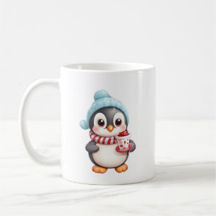 ☕ mignonne pingouin Mug de Noël - Café de vacances