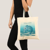 mignonne plage dauphin amoureux ajouter nom Sac fo (Devant (produit))