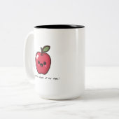 Mignonne pomme adorable Mug (Devant gauche)