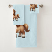 Mignonne Pony Mange Manger Des Marguerites (En situation)