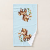 Mignonne Pony Mange Manger Des Marguerites (Serviette à main)