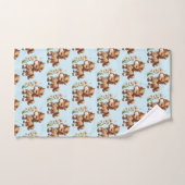 Mignonne Pony Mange Manger Des Marguerites (Serviette à main)