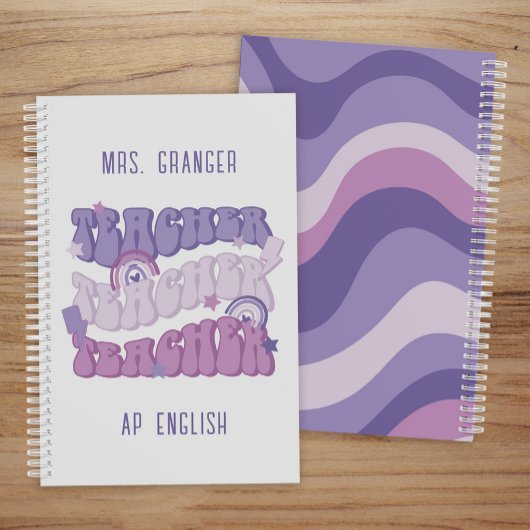 Mignonne Purple Professeur Retro Personnalisé