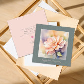 Mignonne Rose Elegant Chic carte de Saint Valentin