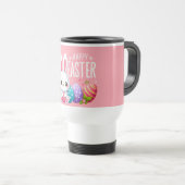 Mignonne, rose Joyeux lapin de Pâques Mug (Devant droit)