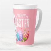 Mignonne, rose Joyeux lapin de Pâques Mug (Angle droit)