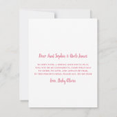 Mignonne Seras-Tu Mes Parents Cartes photos (Dos)