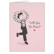 Mignonne Seras-Tu Mime, Drôle Jour Des Valentines