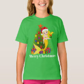 Mignonne sirène de Noël ajouter un t-shirt de mess (Devant)
