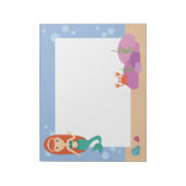 Mignonne sirène océan thème été fille bloc-notes (Tourné)
