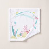 Mignonne Sirène Plongée Sous La Mer (Gant de toilette)