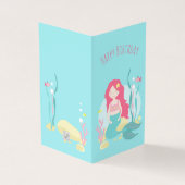 Mignonne sirène rose et Menthe pour fille annivers (Outside)