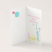 Mignonne sirène rose et Menthe pour fille annivers (Inside)