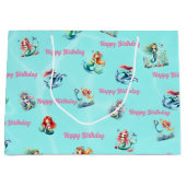 Mignonne sirènes Thème Sac cadeau pour enfants Ann (Devant)