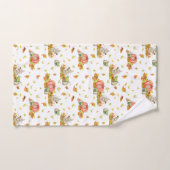 Mignonne souris, citrouille et motif de couleur au (Serviette à main)