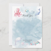 Mignonne sous le Carte de remerciements du Baby sh (Devant)