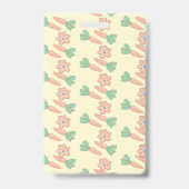 Mignonne Spring Bunny Library Hall Pass Badge (Back)