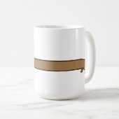 Mignonne Super Long Dachshund Mug (Devant droit)