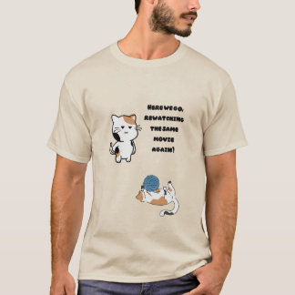 Mignonne t-shirt avec blagues de chat