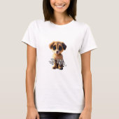 Mignonne T-shirt chiot (Devant)