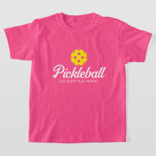 Mignonne t-shirt enfant de sport de pickleball pou