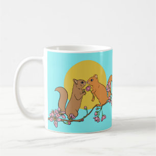 Mignonne tasse animale aux écureuils