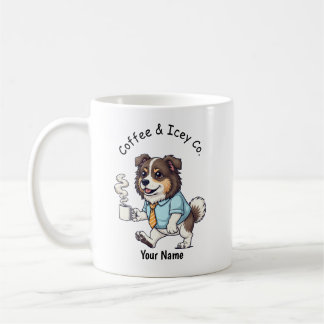 Mignonne Tasse Chien de Berger Islandais Costume D