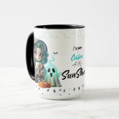 Mignonne tasse classique de café Halloween effraya (Devant gauche)
