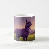 mignonne tasse de café en lama mauve (Centre)