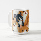 mignonne tasse de chat. (Devant gauche)