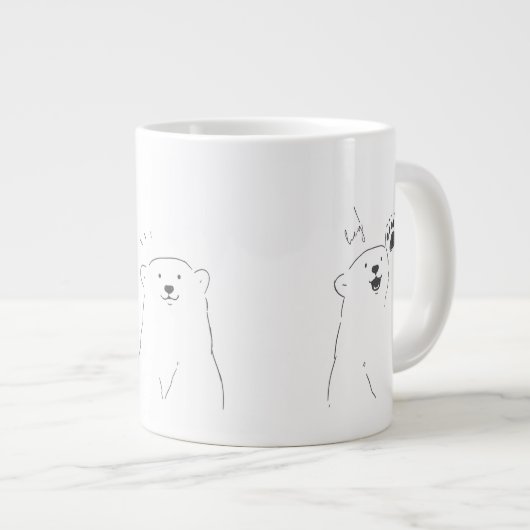 mignonne tasse de conception minimale (Devant droit)