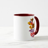 Mignonne Thanksgiving Turquie café Mug (Devant droit)