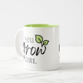 Mignonne Tu Crois Fille Drôle Amoureux Plante Mug (Devant gauche)
